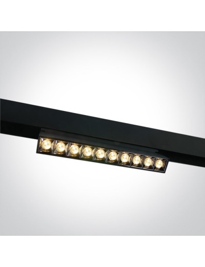 Интериорно осветление - One light LED Тяло за магнитна шина 22W 3000K 48v IP20 регулируемо 42106B/B/W