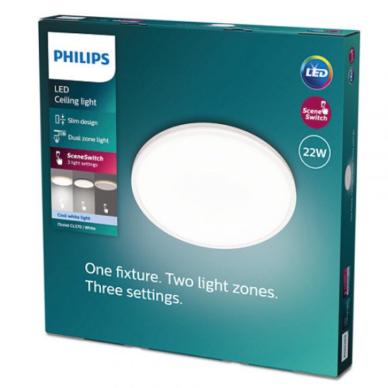Philips LED plafo Ozziet, 4000K, 2500Lm, 22W, 871951443202400