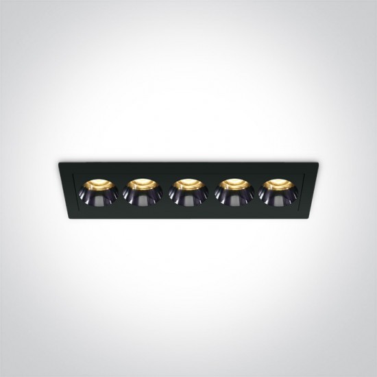 One light LED луна за вграждане 12W 3000K IP20 38deg   DARK LIGHT 50012H/B/W - За вграждане