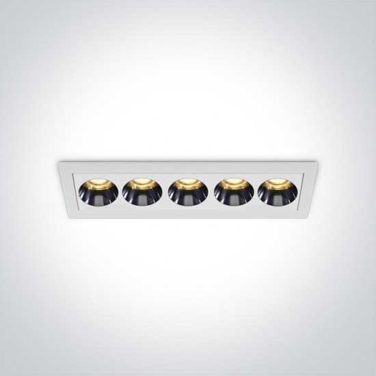 One light LED луна за вграждане 12W 3000K IP20 38deg   DARK LIGHT 50012H/W/W - За вграждане