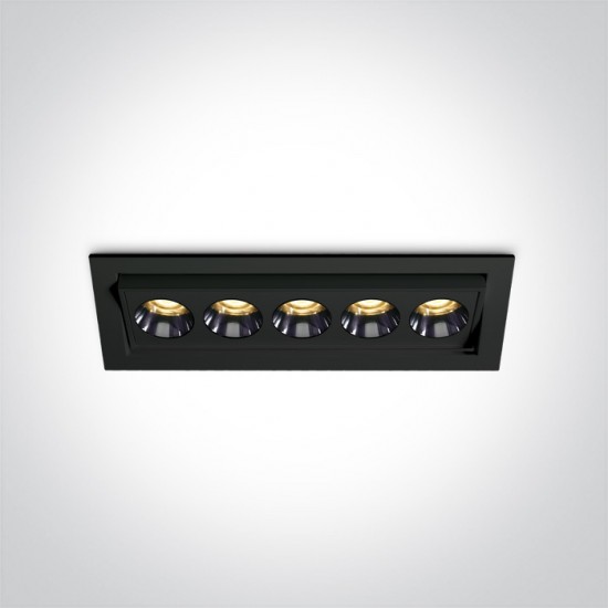 One light LED луна за вграждане 12W 3000K IP20 38deg   регулируема DA 51012H/B/W - За вграждане
