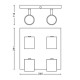 Philips Спот Runner четворен GU10, 20W 871951443535300 - Спотове