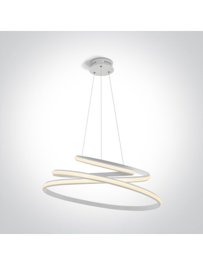 Интериорно осветление - One light LED Пендел 45W, топла бяла светлина 63046A/W