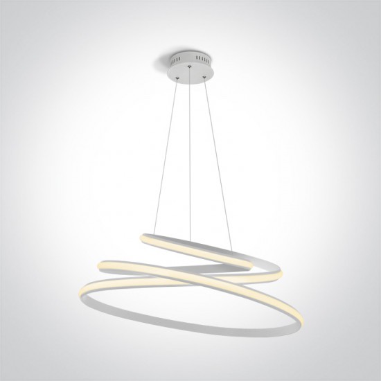 One light LED Пендел 45W, топла бяла светлина 63046A/W - Пендели