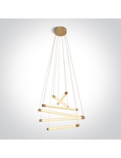 Интериорно осветление - One light LED Пендел 65W, топла бяла светлина 63056/BBS