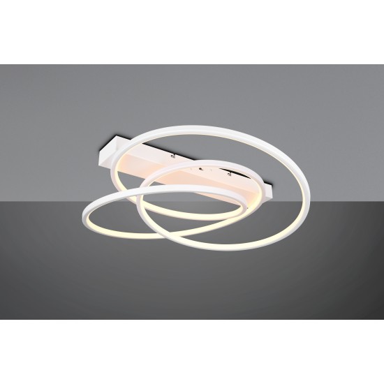 Trio LED Плафониера DARVIN 34W  4500lm, 2300+3000+4000K 649110131 - Плафониери