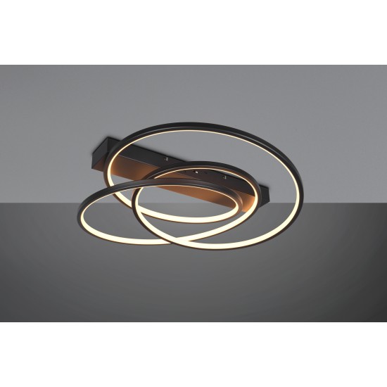 Trio LED Плафониера DARVIN 34W  4500lm, 2300+3000+4000K 649110132 - Плафониери