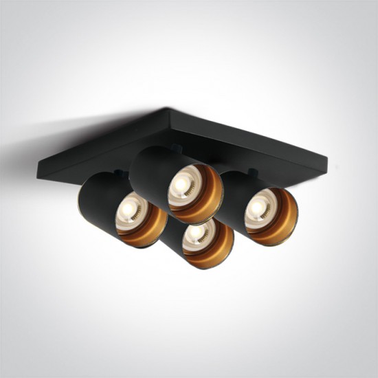 One light Спот 4x10W GU10 65405N/B - Спотове