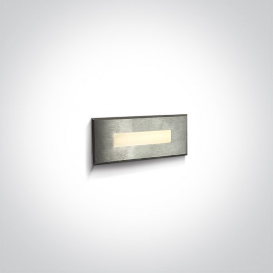 One light LED аплик за вграждане, 5W, топла бяла светлина 68072A/W - Плафониери и аплици външни