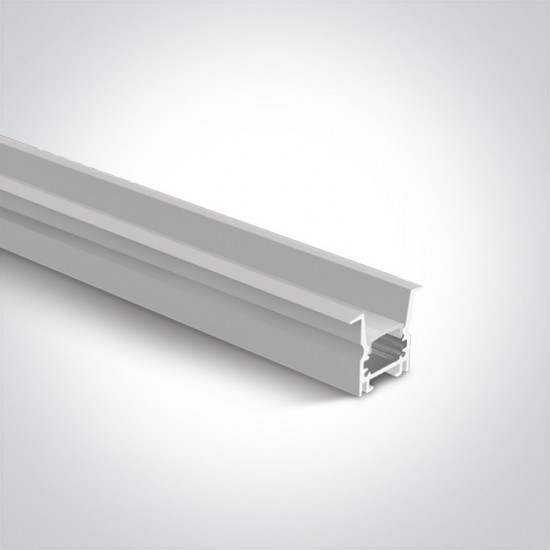 One light Бял профил за вграждане 2m + PC Дифузер Опал DARK LIGHT 7903R/W