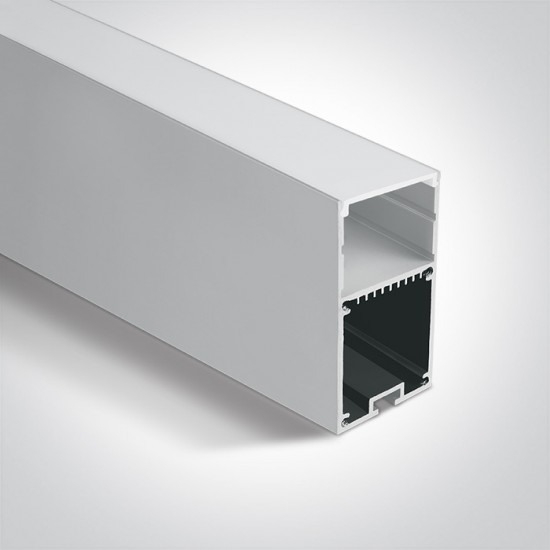 One light Бял профил 2m + PC Дифузер Опал 7910/W