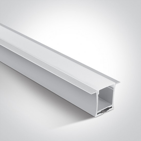 One light Бял профил за вграждане 2m + PC Дифузер Опал 7912R/W