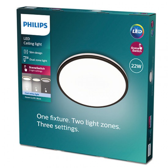 Philips LED Плафониера Ozziet, 4000K, 2500Lm, 22W, 871951443204800 - Плафониери и аплици