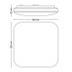 Philips LED плафониера Mauve, 2700K, 12W 872016919545500 - Плафониери
