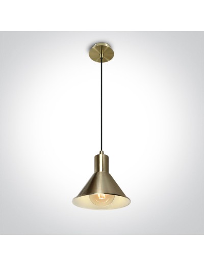 Висящи осветителни тела - One light пендел, E27, 10W, 63118/BBS