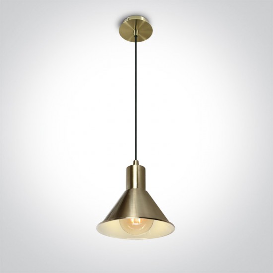 One light pendant, E27, 10W, 63118/BBS
