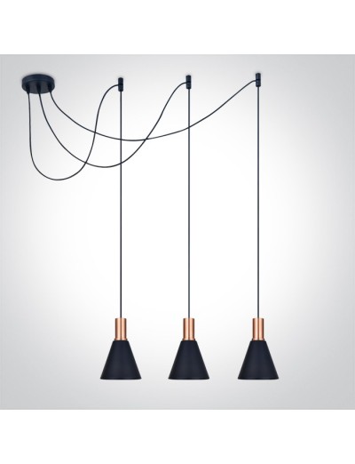 Висящи осветителни тела - One light пендел, E27, 10W, 63122B/CU
