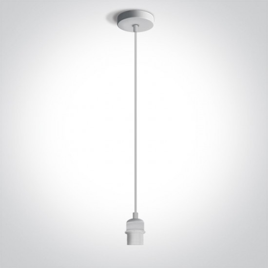 One light pendant, E27, 20W, 63126/W
