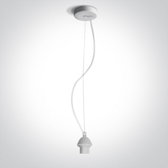 One light pendant, E27, 20W, 63126A/W
