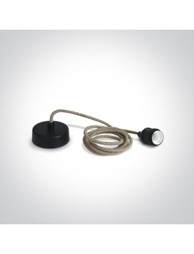 Висящи осветителни тела - One light пендел въже, E27, 50W, 2м, 0990/B