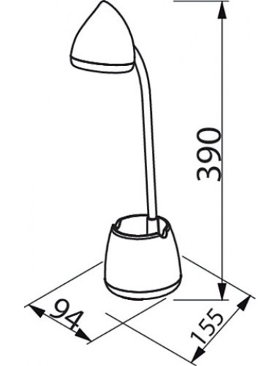 Hat - Philips LED table lamp Hat, 4.5W, 80Lm, 3000-4000-5700K, 871951444377800