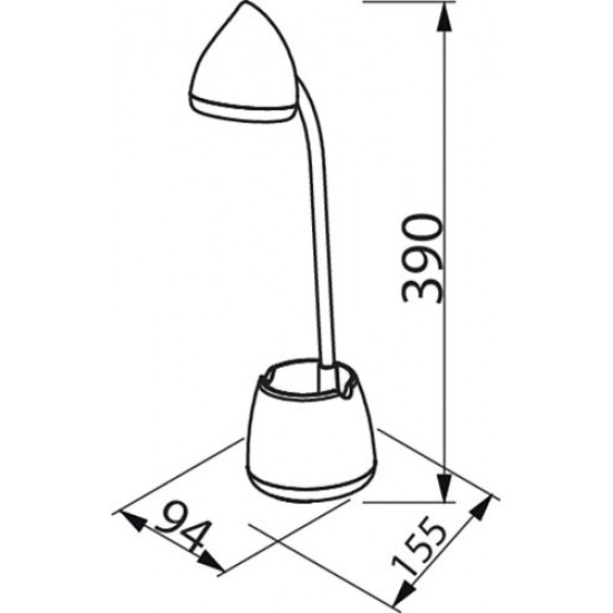 Philips LED table lamp Hat, 4.5W, 80Lm, 3000-4000-5700K, 871951444377800