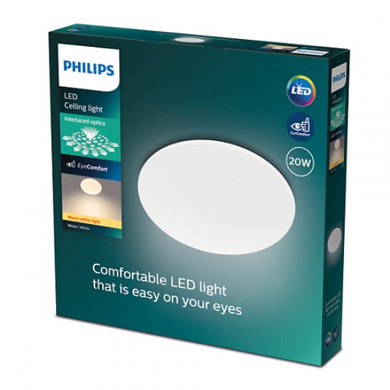 Philips LED Плафониера Moire 20W, топла светлина 871951433511000 - Плафониери и аплици