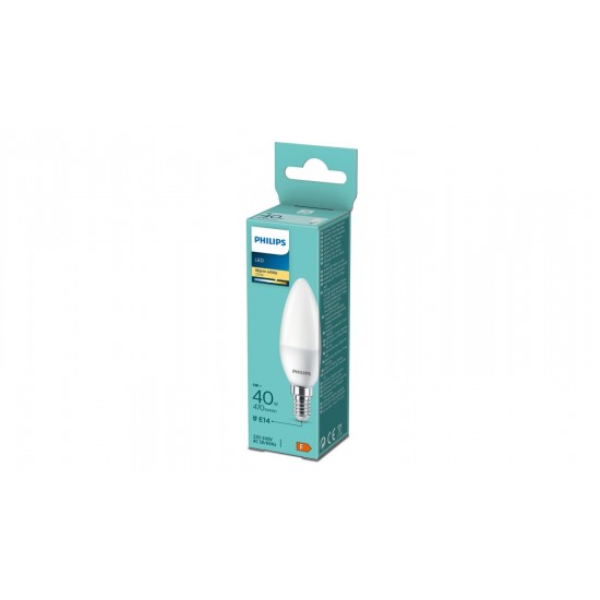 Philips LED лампа 40W B35 E14 WW FR ND 1PF/6 DISC 871951431252400 - LED Лампи с класическа форма