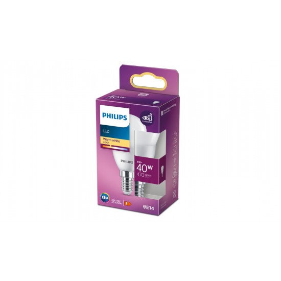 Philips LED лампа 40W P45 E14 WW FR ND 1PF/10 871951430938801 - LED Лампи с класическа форма