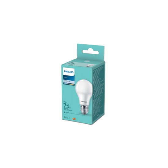 Philips LED лампа 75W A60 E27 CW FR ND 1PF/6 DISC 872016925313100 - LED Лампи с класическа форма