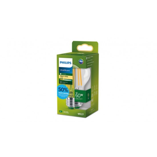 Philips LED лампа Classic 60W A60 E27 2700K CL UE SRT4 872016918765800 - LED Лампи с класическа форма