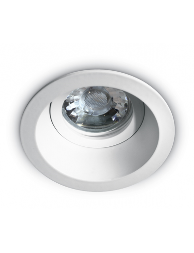 Интериорно осветление - One light Луна фиксирана GU10, бяла 10105D4/W