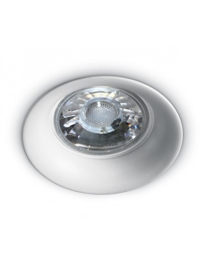 Интериорно осветление - One light Луна за вгр. фикс. Кръгла  бяла GU 10 50W 10105D2/W