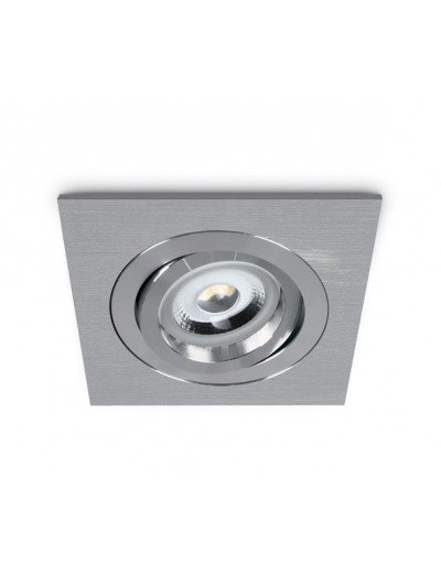 Интериорно осветление - One light Луна за вгр. насочване квадратна GU10 бяло 50W 51105ABG/AL