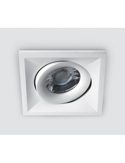 Интериорно осветление - One light Луна за вгр. насочване квадратна GU10 бяло 50W 51105UA/W
