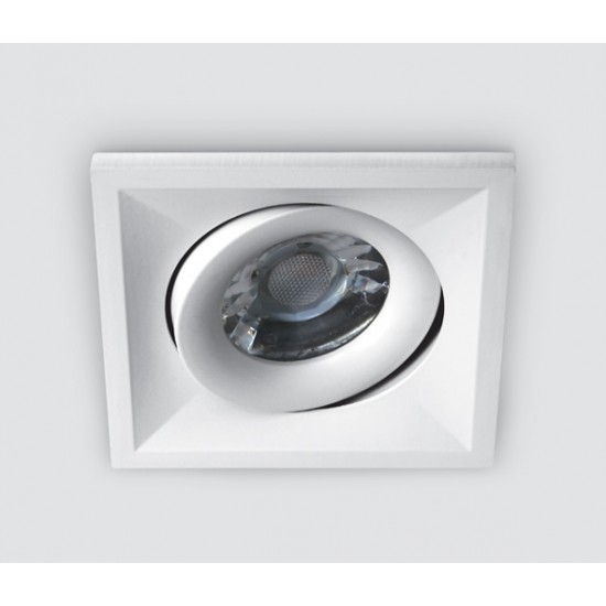 One light Луна за вгр. насочване квадратна GU10 бяло 50W 51105UA/W - Луни за вграждане