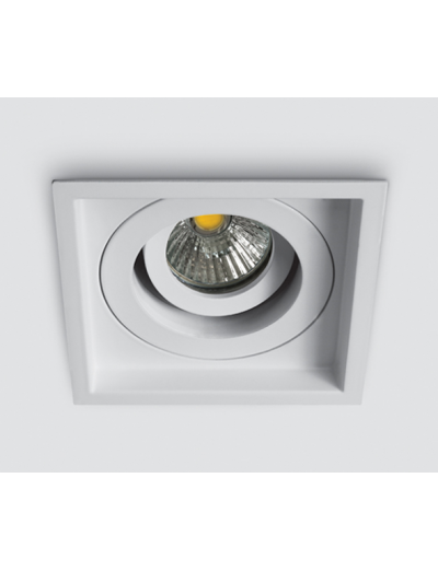 Интериорно осветление - One light Луна за вграждане Квадрат бяла GU10 max.50W 51105N/W