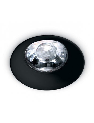 Интериорно осветление - One light Луна за вграждане фиксирана GU10 черна 10105D2/B