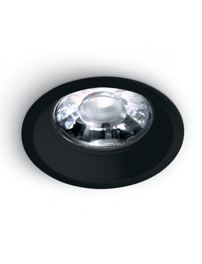 Интериорно осветление - One light Луна за вграждане фиксирана Кръгла черна GU 10 50W 10105D1/B
