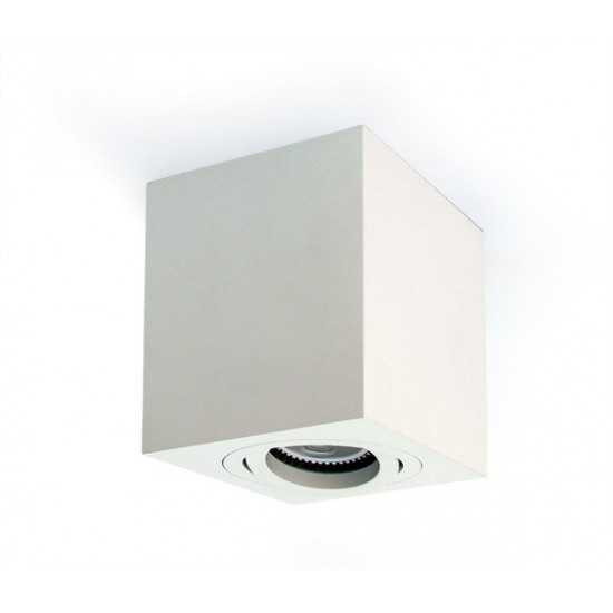 One light Спот бял алуминий GU10 50W 230V IP20 с насочване 12105AC/W - Спотове