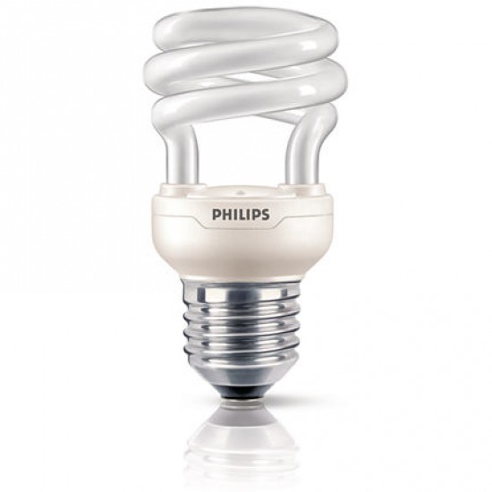 Philips compact fluorescent bulb lamp Tornado 8 W E27 warm light