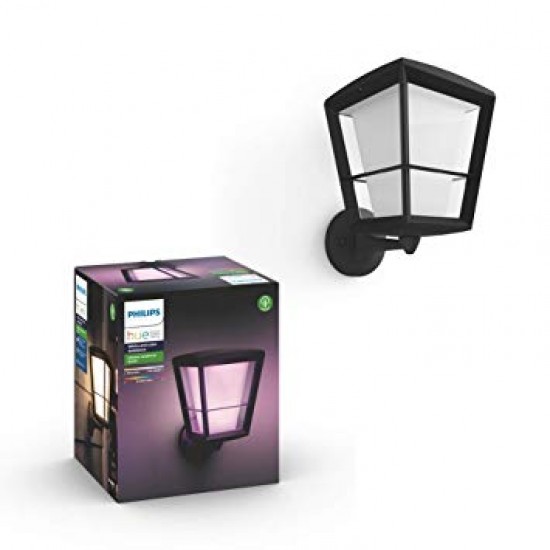 Philips, outdoor lamp, WiFi, LED, 1150Lm, 15 W, Hue Econic, IP44, black, 1743930P7