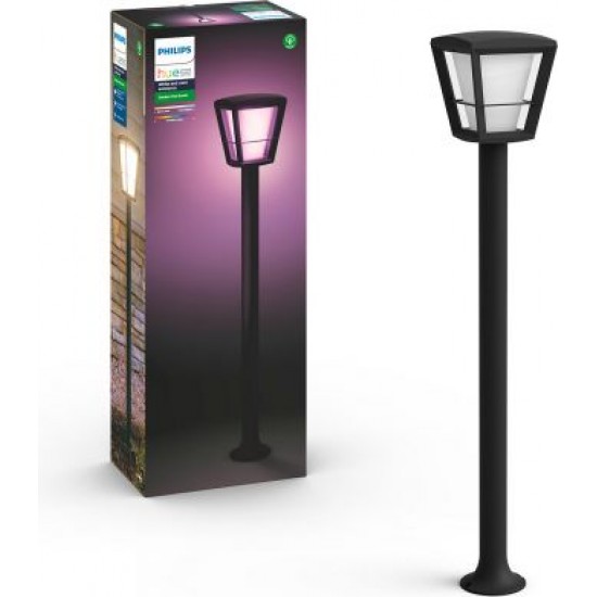 Philips, outdoor lamp, WiFi, LED, 1150Lm, 15 W, Hue Econic, IP44, black, 1744230P7