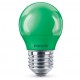 Philips LED  lamp colored P45  E27 GREEN 1SRT4 871869674864000