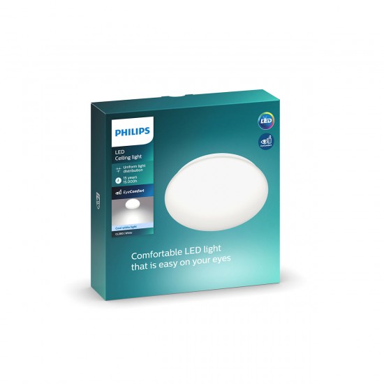 Philips Плафон Moire 1x17W Интегриран LED 1900Lm Бял 871869968115900 - Плафониери и аплици