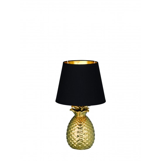 Reality Настолна лампа злато 1 Х E14 40W Pineapple R50421079 - Настолни лампи и лампиони