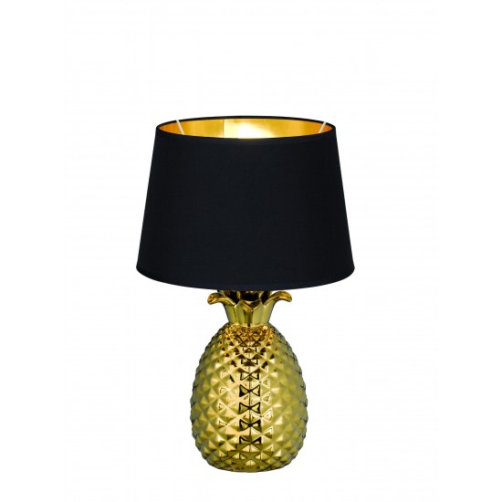 Reality Настолна лампа злато 1 Х E27 60W Pineapple R50431079 - Настолни лампи и лампиони