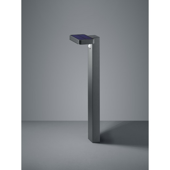 Reality Соларна лампа Esquel 1х4.5W 290Lm Антрацит R42261142 - Градински лампи