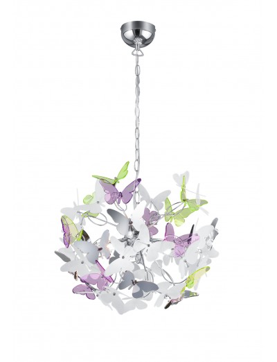 Hanging lights - RL pendant chrome 4 Х G9 28W Butterfly R30214017