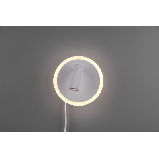 Trio wall light Jordan 1x5W LED 550Lm White mat 229210231
